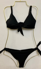 Bikini Negro con nudos