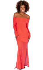 Vestido Largo Coral